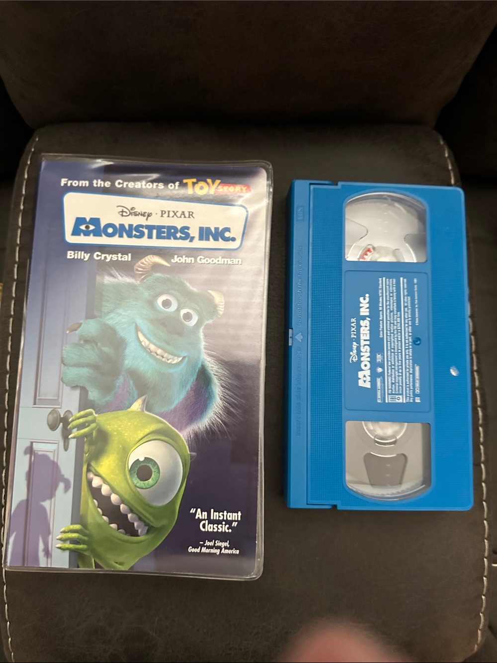 Disney·Pixar Monsters, Inc. Blue VHS Tape & Case ultra rare
